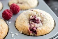 Tropical Raspberry Coconut Muffins