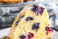 Zesty Lemon Blueberry Bundt Cake