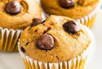 Harvest Spice Pumpkin Chocolate Chip Muffins