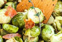 Crispy Brussels Sprouts with Smoked Pork Belly