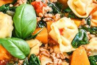 Comforting Spinach Tortellini Soup