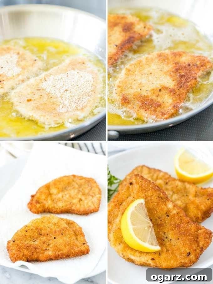 How to pan-fry Schnitzel Collage