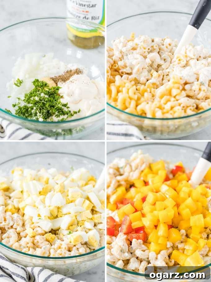 How to make Macaroni Salad Collage.