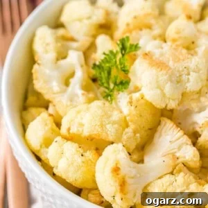 Roasted Cauliflower in a bowl