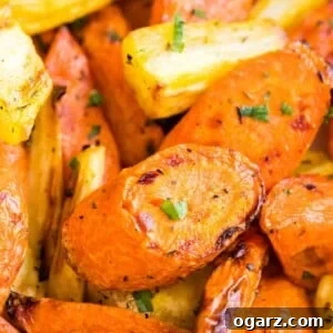 Close up of Air Fryer Roasted Carrots